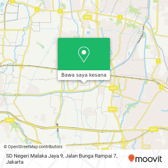 Peta SD Negeri Malaka Jaya 9, Jalan Bunga Rampai 7