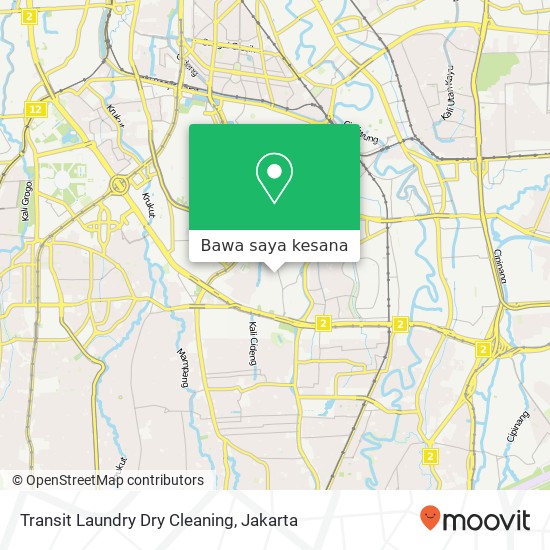 Peta Transit Laundry Dry Cleaning, Jalan Madrasah Tebet