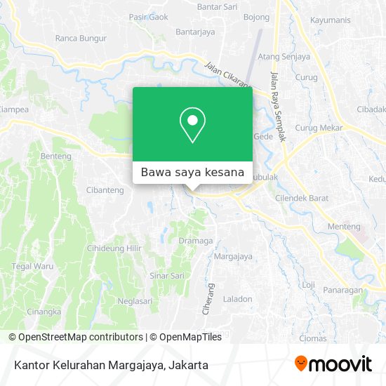 Peta Kantor Kelurahan Margajaya