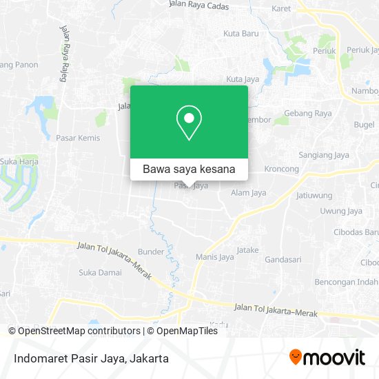 Peta Indomaret Pasir Jaya