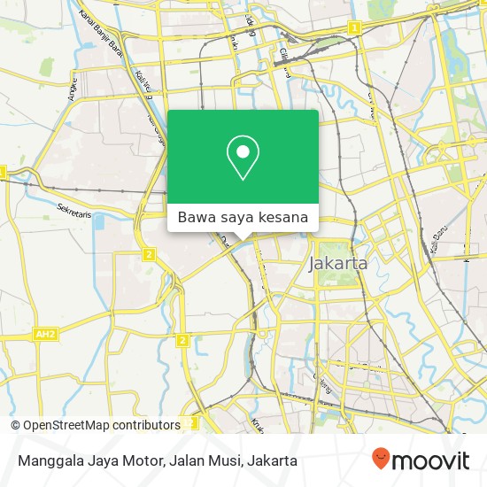 Peta Manggala Jaya Motor, Jalan Musi