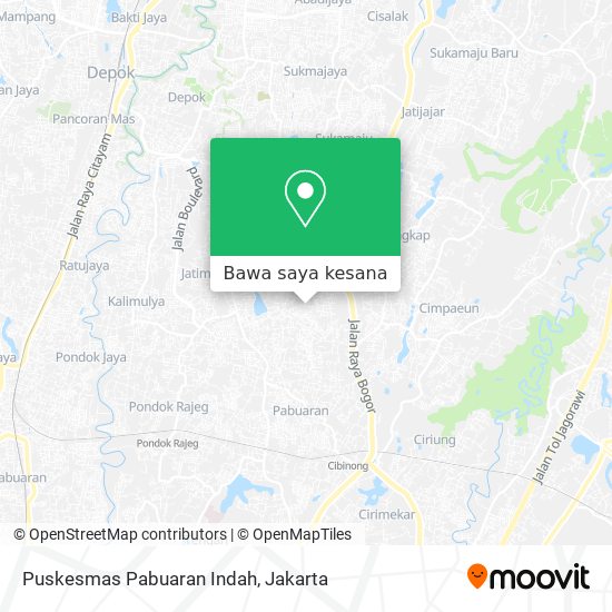 Peta Puskesmas Pabuaran Indah