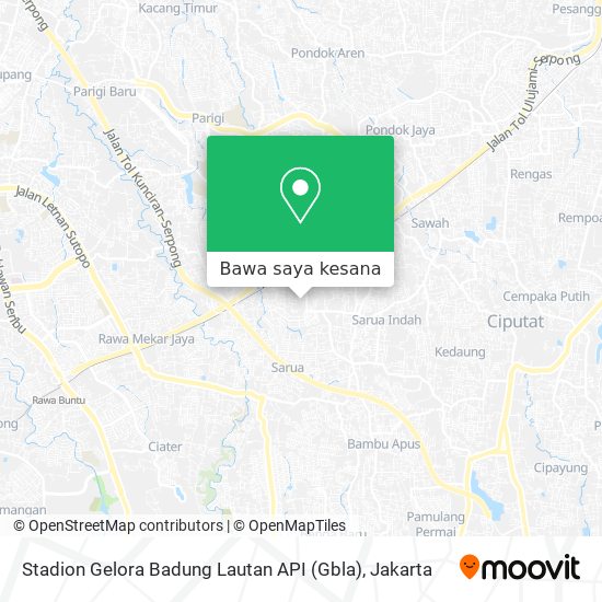 Peta Stadion Gelora Badung Lautan API (Gbla)