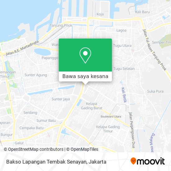 Peta Bakso Lapangan Tembak Senayan