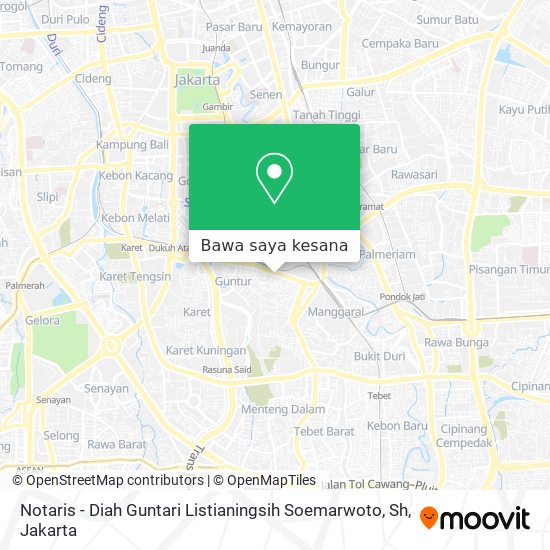 Peta Notaris - Diah Guntari Listianingsih Soemarwoto, Sh