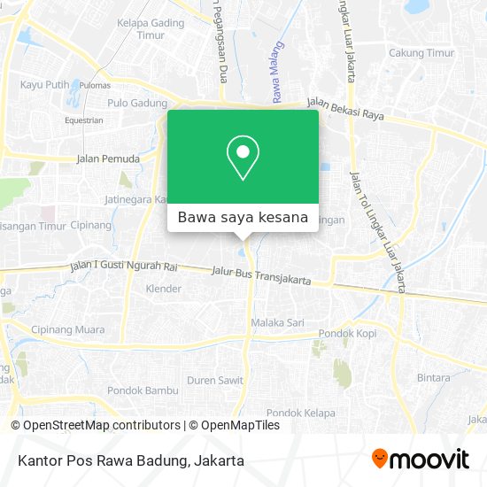 Peta Kantor Pos Rawa Badung