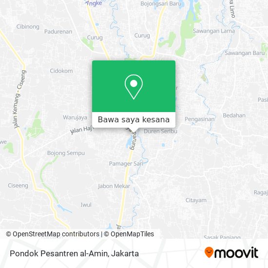 Peta Pondok Pesantren al-Amin