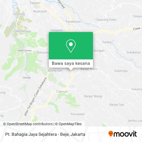 Peta Pt. Bahagia Jaya Sejahtera - Beje