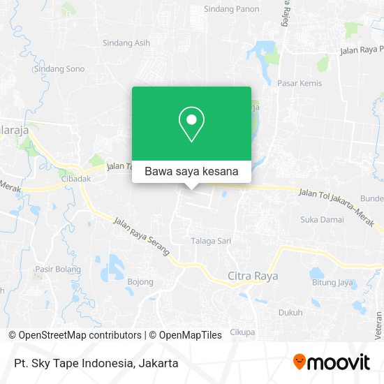Peta Pt. Sky Tape Indonesia