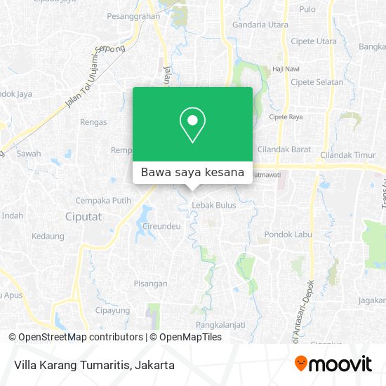 Peta Villa Karang Tumaritis