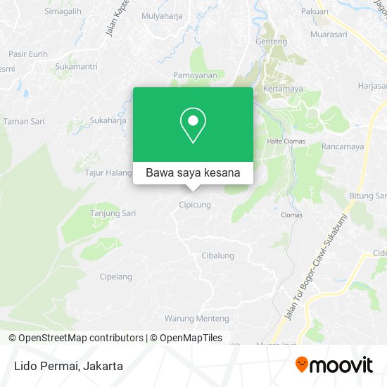 Peta Lido Permai, Jalan Raya Cihideung