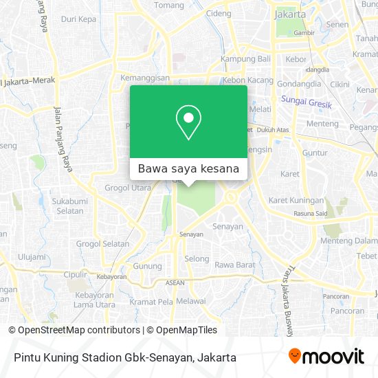 Peta Pintu Kuning Stadion Gbk-Senayan