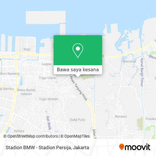 Peta Stadion BMW - Stadion Persija