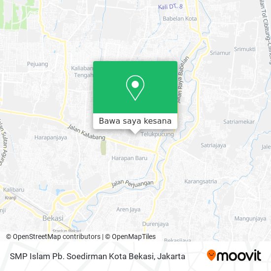 Peta SMP Islam Pb. Soedirman Kota Bekasi