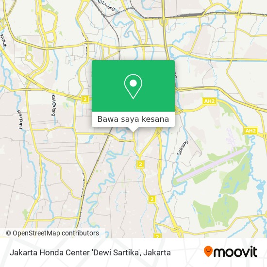 Peta Jakarta Honda Center 'Dewi Sartika'