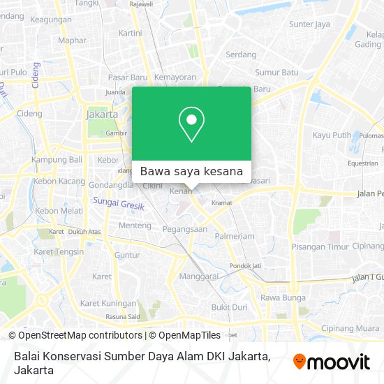 Peta Balai Konservasi Sumber Daya Alam DKI Jakarta