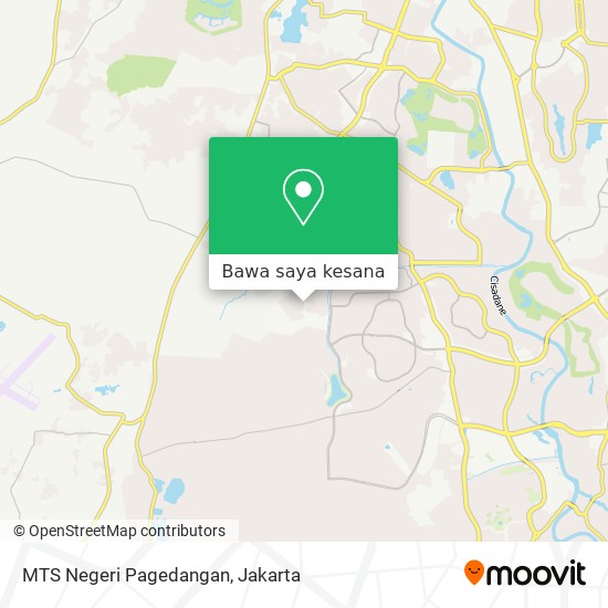 Peta MTS Negeri Pagedangan