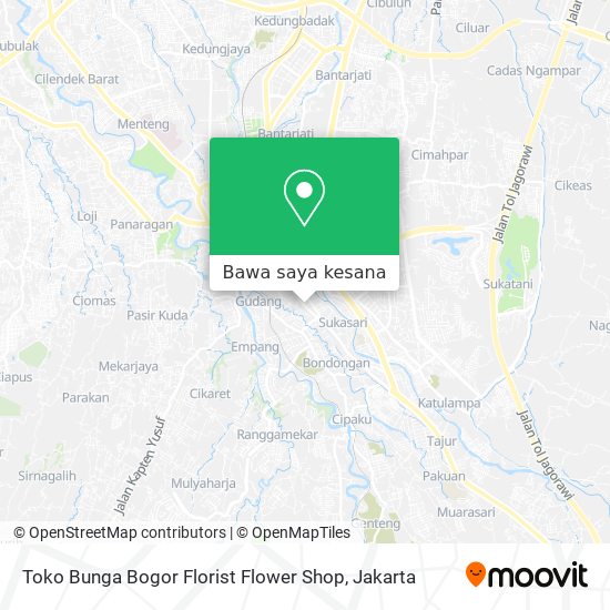 Peta Toko Bunga Bogor Florist Flower Shop