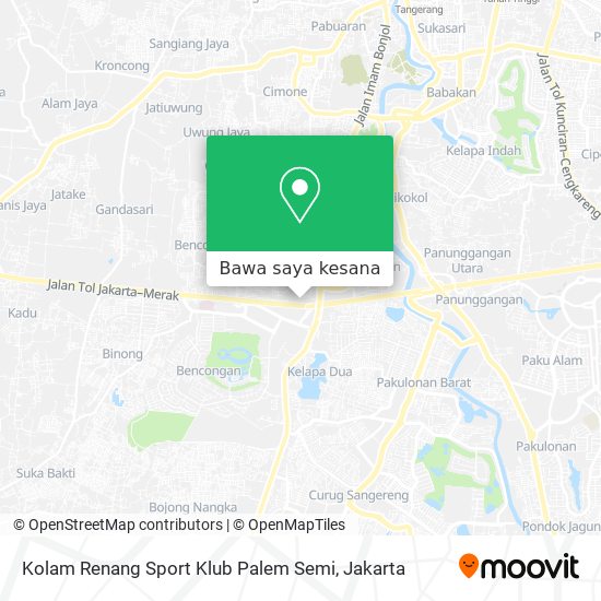 Peta Kolam Renang Sport Klub Palem Semi
