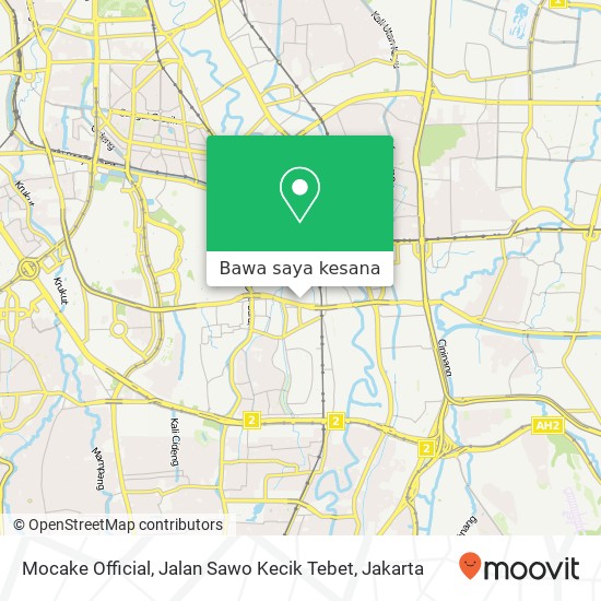 Peta Mocake Official, Jalan Sawo Kecik Tebet