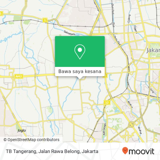 Peta TB Tangerang, Jalan Rawa Belong