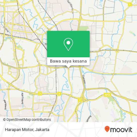 Peta Harapan Motor, Jalan Otto Iskandardinata Jatinegara