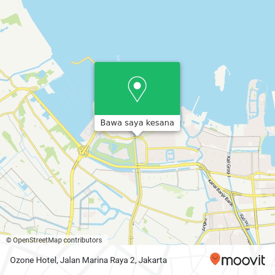 Peta Ozone Hotel, Jalan Marina Raya 2