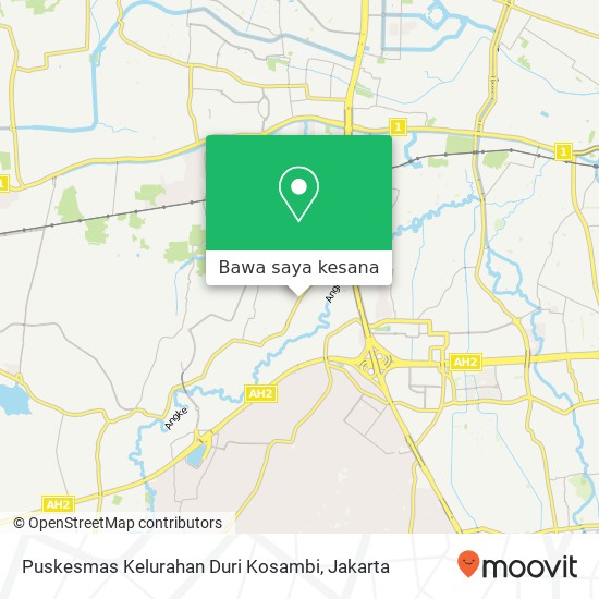 Peta Puskesmas Kelurahan Duri Kosambi, Jalan Duri Kosambi