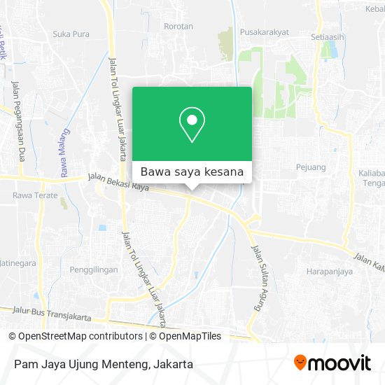 Peta Pam Jaya Ujung Menteng