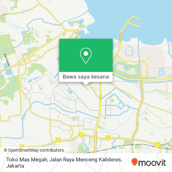 Peta Toko Mas Megah, Jalan Raya Menceng Kalideres