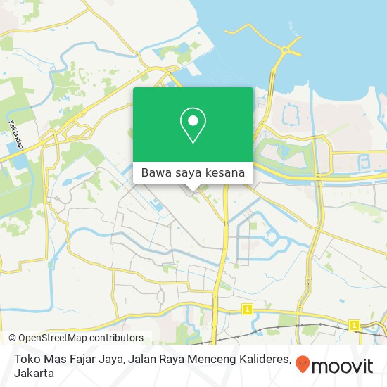Peta Toko Mas Fajar Jaya, Jalan Raya Menceng Kalideres