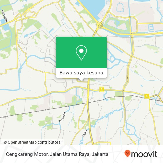 Peta Cengkareng Motor, Jalan Utama Raya