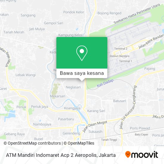 Peta ATM Mandiri Indomaret Acp 2 Aeropolis