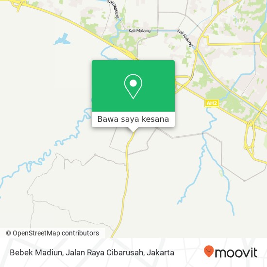 Peta Bebek Madiun, Jalan Raya Cibarusah