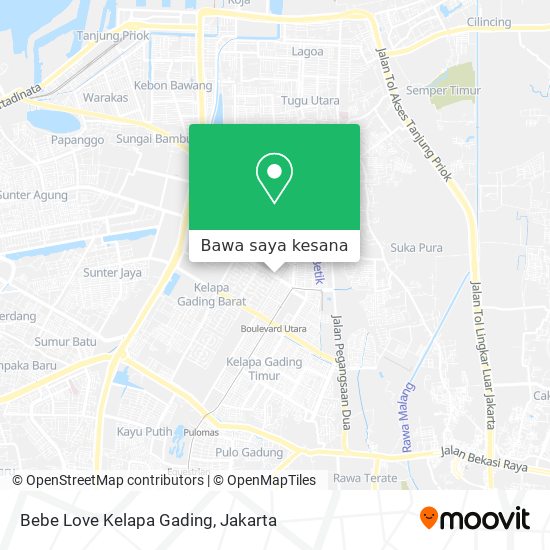 Peta Bebe Love Kelapa Gading