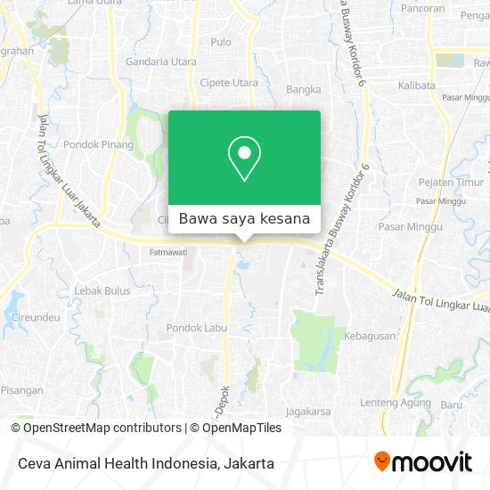 Peta Ceva Animal Health Indonesia