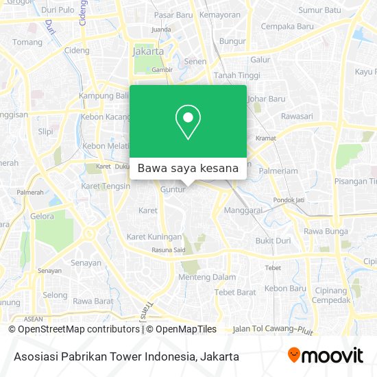 Peta Asosiasi Pabrikan Tower Indonesia