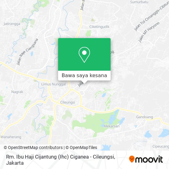 Peta Rm. Ibu Haji Cijantung (Ihc) Ciganea - Cileungsi
