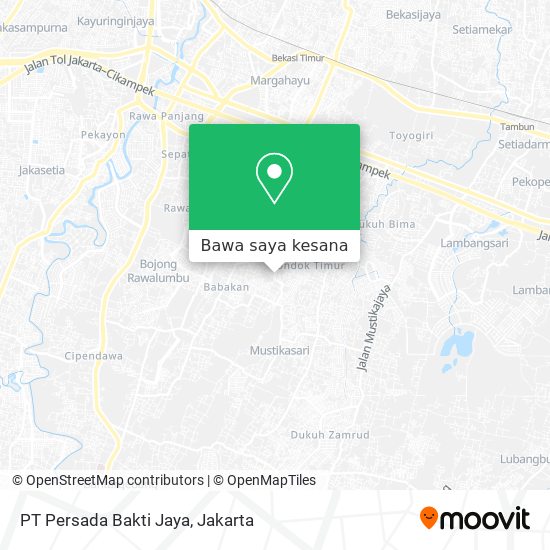 Peta PT Persada Bakti Jaya