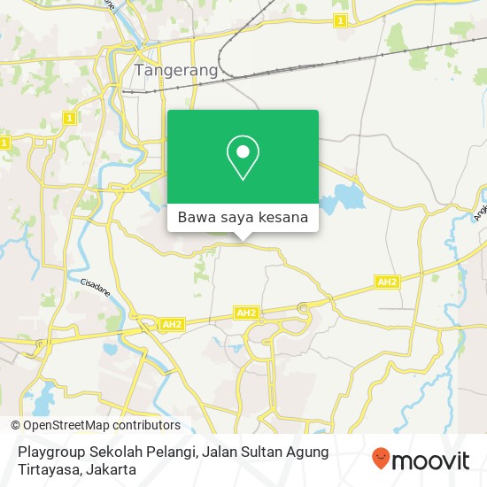Peta Playgroup Sekolah Pelangi, Jalan Sultan Agung Tirtayasa