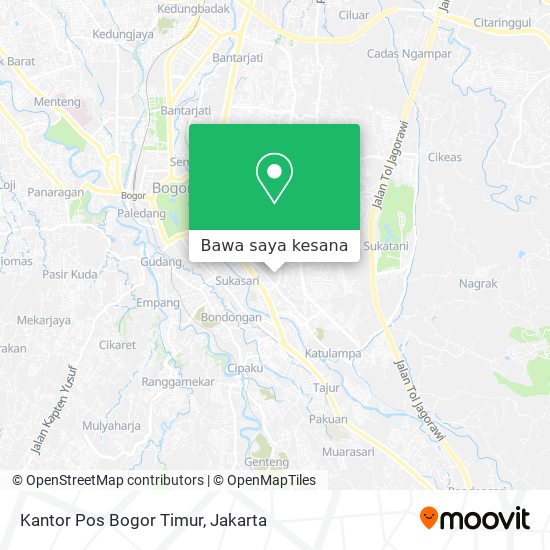 Peta Kantor Pos Bogor Timur