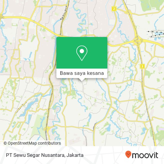 Peta PT Sewu Segar Nusantara, Pasar Rebo 13780