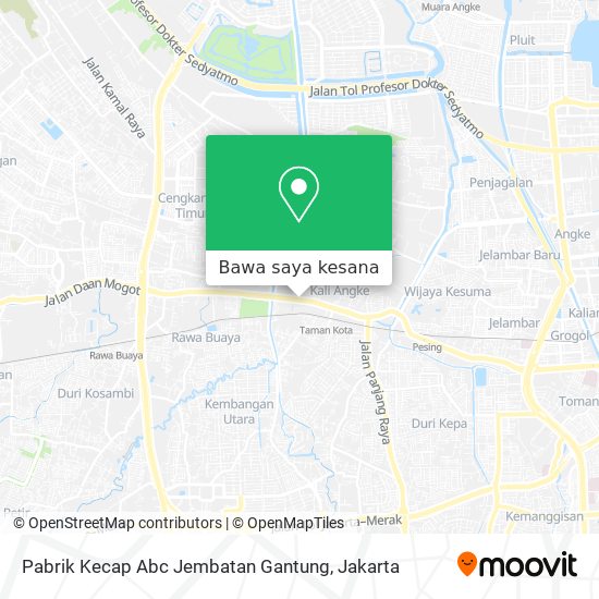 Peta Pabrik Kecap Abc Jembatan Gantung