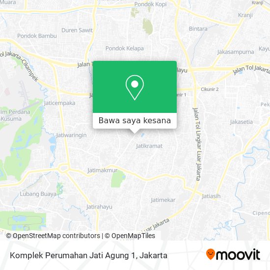 Peta Komplek Perumahan Jati Agung 1