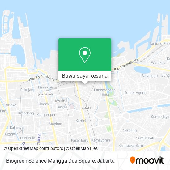 Peta Biogreen Science Mangga Dua Square