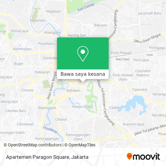 Peta Apartemen Paragon Square