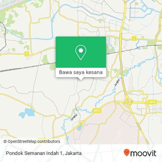 Peta Pondok Semanan Indah 1, Cipondoh