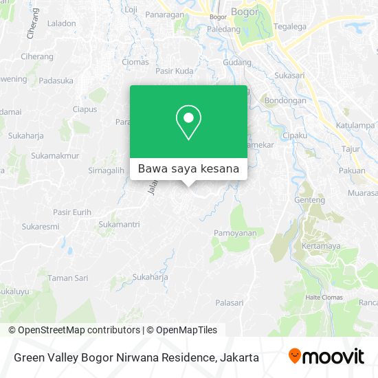 Peta Green Valley Bogor Nirwana Residence