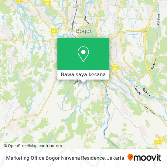 Peta Marketing Office Bogor Nirwana Residence