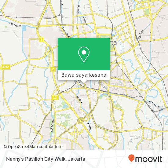 Peta Nanny's Pavillon City Walk, Jalan K. H. Mas Mansyur Tanah Abang